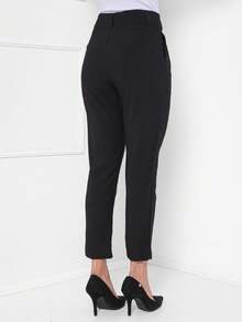 Women's Social MOdas Pants - 黑色 - 查看 2