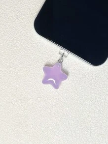 Simple And Cute Luminous Five-Pointed Star Shaped Dust Plug For Mobile Phones And IPads Charging Port - Multicolor - View 4