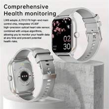 MixtataDi Smart Watch, Wireless Calls/Dialing, Multi-Sport Modes, Call Reminder And Rejection,  Message Reminder Viewing, Multiple APP Reminders, Suitable For Men And Women, Sports Watch, Custom Wallpaper, Compatible With Ios/Android - Bạc - Xem 4