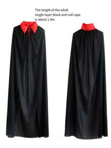 Adult Scream Costume Cool Black Multicolor Large Size Small Unisex Halloween Cosplay Robe Hooded Cape Costume,Christmas - Multicolor - View 16