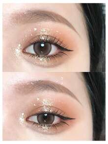 MUGE LEEN 9 色闪亮珠光哑光眼影盘，多功能闪亮眼妆 - 九色起司色眼影盤 - 查看 5