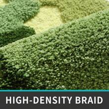 Moss Bath Mat, Ultra Thick Soft Green Bathroom Rug, Water Absorbent Non Slip Microfiber Bath Rugs For Bathroom Floor, Shower, Sink, Bedroom, 20"X32" - Rêu xanh - Xem 5