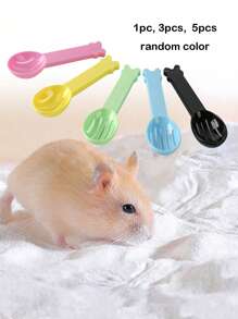 1pc Hamster Cleaning Sand Shovel, Durable & Sturdy Plastic Bathroom Scooper(Random Color)