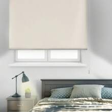 Ecommerc3 | Cortina de rolo opaca premium tamanho 125x165 - Cortina de rolo opaca tamanho 122x160 - Cortina de rolo blackout - Bege - Ver 6