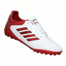 Tenis Futbol Rápido Fut7 para Caballero Hombre Weasley 400 Blanco Rojo Cosidos - Blanco - Ver 4