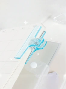 1pc Transparent Air-Sense Plastic Acrylic Clip Ins Style Student Stationery Jelly Clip File Account Clip Long Tail Clip Multi-Function Photo Clip / Creative Office Stationery Test Paper Clip Office Supplies Invoice Storage Clip School Supplies School Supplies For School Folder Back To School