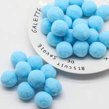 绒球 25 毫米蓬松柔软绒球 2.5 厘米混合绒球适用于 DIY 工艺品婚礼装饰服装缝纫用品艺术工艺品学校 - 彩色 - 查看 14