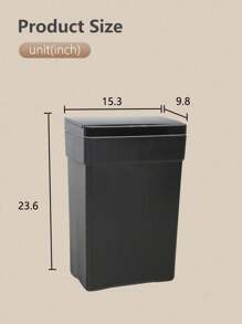 DOPINMIN 13 Gallon Trash Can Automatic Kitchen Trash Can Touch Free High-Capacity Garbage Can With Lid For Bedroom Bathroom Home Office 50 Liter - màu đen - Xem 3