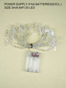 1 dây đèn bí ngô hình dơi/bí ngô/bí ngô mini bằng acrylic, chiều dài tùy chọn 2m/3m, chất liệu PVC, đèn dây LED, mặt dây trang trí, dùng cho nhà hàng, trưng bày cửa sổ, trang trí Halloween, tiệc tùng, "BOO", dùng 2/3 pin AA (không bao gồm pin) trang trí Halloween trang trí phòng trang trí vườn Halloween làm quà tặng trang trí tiên trang trí ngày lễ trang trí lễ hội - Nhiều màu - Xem 11