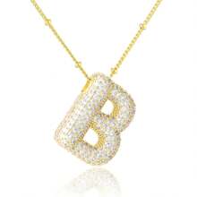 女士首字母项链 金色字母项链 - 金色 - 查看 15