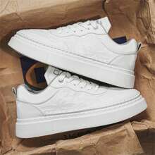 New Style Men's Fashionable White Shoes For All Seasons - White - View 2