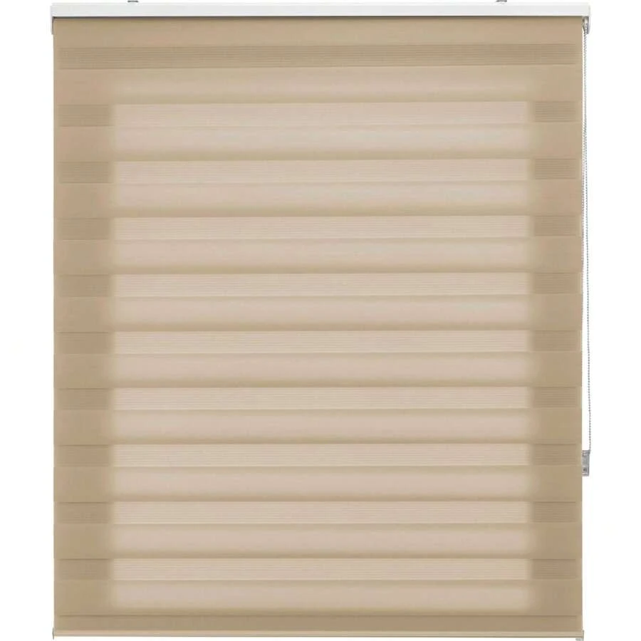 Ecommerc3 Custom Night And Day Roller Blind Size 115x180 - Night And Day Blind Fabric Size 112x175 - Night And Day Blind Easy Installation Beige - 米色 - 查看 1