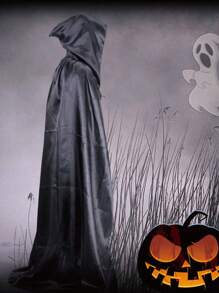 Adult Scream Costume Cool Black Multicolor Large Size Small Unisex Halloween Cosplay Robe Hooded Cape Costume,Christmas - Multicolor - View 11