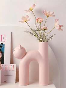 1 件可爱猫形树脂花瓶 - 独特的小猫装饰，适用于家庭和客厅、桌面中心装饰，非常适合万圣节装饰、圣诞节装饰、秋季和夏季家居装饰、房间、墙壁、厨房、卧室装饰，最佳万圣节礼物 - 彩色 - 查看 12