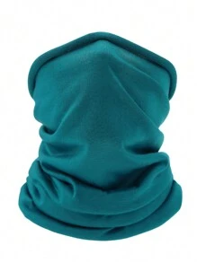 1 pieza Pañuelo de cuello ligero y transpirable de unicolor con protección solar, protección UV, adecuado para deportes al aire libre y ciclismo - Celeste - Ver 3