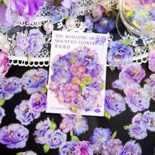 Flower Stickers Set (45 Pieces) Decorative Assorted Floral Sticker For Scrapbooking Planner Bullet Journals Supplies - Multicolor - View 14