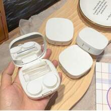 1 pieza Estuche de lentes de contacto minimalista y de alta gama, apto para uso diario - Multicolor - Ver 2