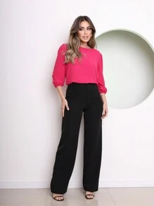 Women Blouses - Hot Pink - View 6