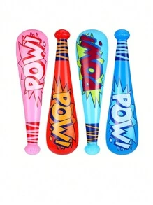 1pc/3pcs/5pcs  Pow Inflatable Baseball Bats, Oversized Inflatable Toy Sticks, Carnival Prizes, Goodie Bag Fans Or Superhero Birthday Party Prizes, Baseball Themed Party Supplies Party Supplies,Style Random,Style Color Random - Multicolor - View 8