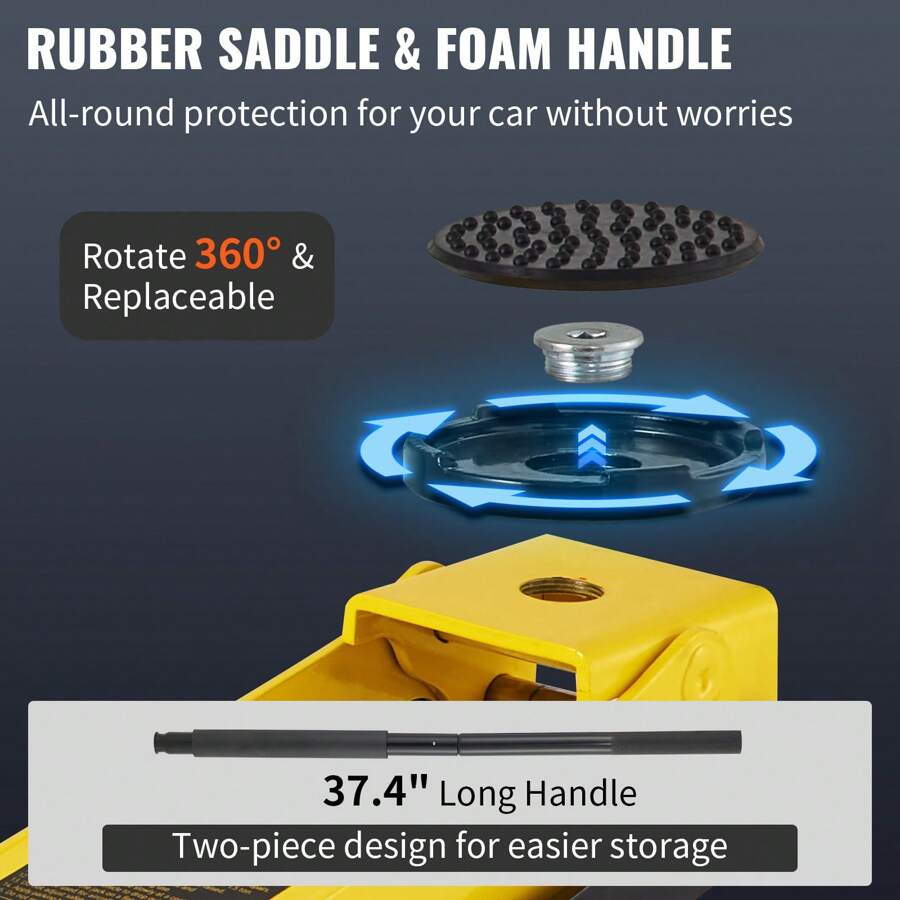 VEVOR Floor Jack 1.5 Ton Low Profile Floor Jack Aluminum And Steel