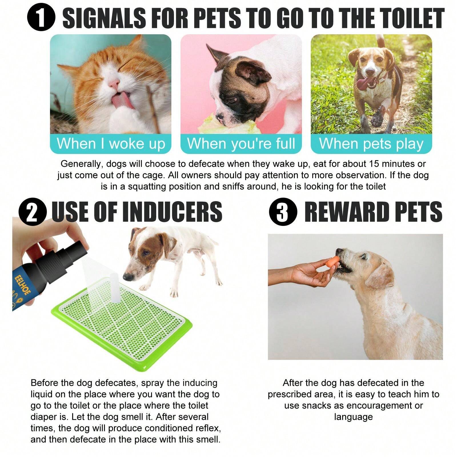 1 Bottle Of Defecation Dog Defecation Inducer Teddy Spray Defecation ...