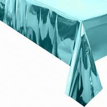 5pcs/Pack Disposable Rectangle PE Solid Color Tablecloths, 137cm X 274cm, Waterproof Grease-Proof Tableware For Birthday Party Decor - 54*108inch - View 25