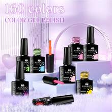 8ml 6Pcs/Set Gel Nail Polish Set Nude Pink Colors Gltter Semi Permanent Soak Off UV LED Nail Art Gel Polish For Manicure