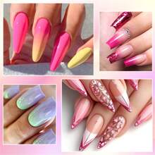 8ml 6Pcs/Set Gel Nail Polish Set Nude Pink Colors Gltter Semi Permanent Soak Off UV LED Nail Art Gel Polish For Manicure