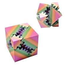 3D 打印方形齿轮球，可旋转齿轮球，减压拼图，由 PLA 制成，3D 打印工作或旅行缓解焦虑立方体，缓解压力和焦虑，贴心礼物（多种颜色可选） - 彩色 - 查看 9