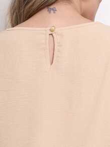 Women Blouses - 卡其色 - 查看 4