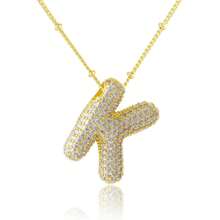 女士首字母项链 金色字母项链 - 金色 - 查看 11