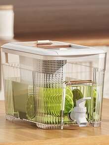 1 件大容量冷水壶带水龙头、果茶和冷饮分配器，适合家庭和户外使用