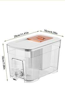 1 件大容量冷水壶带水龙头、果茶和冷饮分配器，适合家庭和户外使用