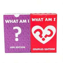 2-In-1 What Am I?" Couples Card Game, Perfect For Valentine's Day,45pcs/Set Card Games Party Board Games, Valentine's Day Couple Friends Interactive Small Games,Board Game Card Game, Interactive Game, Party Game, Holiday GameCreative Small Gift,Fun Board Game,Family Gathering Entertainment Card Games, Friend Gathering Card Board Games,Entertainment Party Board Game, Gaming Gift, Card Games - Multicolor - View 4