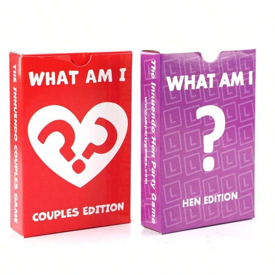 2-In-1 What Am I?" Couples Card Game, Perfect For Valentine's Day,45pcs/Set Card Games Party Board Games, Valentine's Day Couple Friends Interactive Small Games,Board Game Card Game, Interactive Game, Party Game, Holiday GameCreative Small Gift,Fun Board Game,Family Gathering Entertainment Card Games, Friend Gathering Card Board Games,Entertainment Party Board Game, Gaming Gift, Card Games - Multicolor - View 1