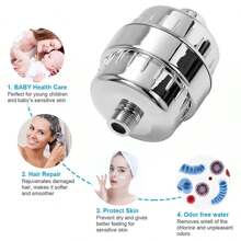 Filtro De Ducha Regadera Purificador Agua Universal 15 Etapa - Unitalla - Ver 4