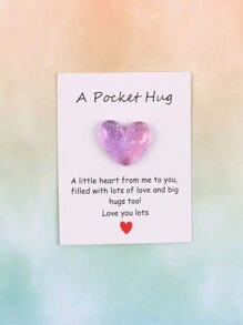1 件/3 件/10 件小爱心口袋拥抱卡，特别生日婚礼派对情人节礼物，隔离礼物，拥抱信物，想想你的礼物可爱的树脂动物装饰与鼓励贺卡，家居装饰，房间装饰，奇怪的东西，回到学校情人节