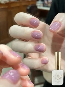 2024新款网红细闪粉色凝胶指甲油超亮百搭流行适合美甲沙龙美甲DIY女士日常或节日美甲 - 粉色 - 查看 11