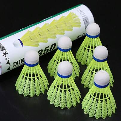 6pcs/12pcs Premium Badminton Shuttlecocks, Durable For Indoor & Outdoor Training (12pcs Random Color)