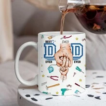 1 个 11 盎司定制姓名马克杯、个性化家庭成员姓名咖啡杯、家庭子女数（1-6）马克杯个性化花朵马克杯、个性化文字纪念马克杯、周年纪念礼物、母亲节礼物、送给妈妈的理想礼物、送给妻子的独特礼物、送给妈妈的完美礼物、送给她的个性化礼物 - 4個孩子 - 查看 4