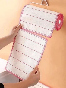 10 件装吸水超细纤维洗碗布、厨房洗碗布、无油吸水去污毛巾、无绒洗碗巾、百洁布和清洁抹布 - 厨房配件和清洁工具