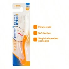 1PC Portable Foldable Toothbrush, Equipped With Advanced Soft Bristle Washing Set, Suitable For Home Use. Soft Fur Design - Ideal Choice For Camping, Hiking, And Backpacking - Multicolor - View 9