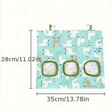 Rabbit Hanging Hay Feeding Bags, Large Capacity Grass Feeder For Rabbits And Guinea Pigs, Dry And Wet Grass Dispenser - Green - View 2