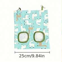 Rabbit Hanging Hay Feeding Bags, Large Capacity Grass Feeder For Rabbits And Guinea Pigs, Dry And Wet Grass Dispenser - Green - View 3