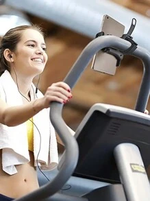 Giá đỡ tay lái đa năng tương thích với iPad Xe đạp đạp xe trong nhà tương thích với giá đỡ iPad/– Giá đỡ điện thoại chống sốc 360 độ có thể mở rộng cho phòng tập thể dục, máy chạy bộ, xe đạp quay, máy tập elip - màu đen - Xem 6