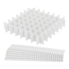 5 件可调节 DIY 抽屉整理隔断套装，适用于凌乱的厨房、浴室、卧室、办公室，整理餐具、化妆品、连衣裙、书桌和盒子（可自由切割）装饰品装饰节日装饰房间装饰家居装饰卧室装饰连衣裙裤子鞋子牛仔裤靴子裙子卧室，收纳盒，家居收纳，女式白色 T 恤，女式黑色裤子，女士冬装，连衣裙， - 彩色 - 查看 7