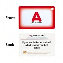 192 PCS Parent-Child Daily Conversation Starters Cards - Kids Fun Family-Friendly Vivid Question Cards Homeschool Table Top Card Game For Communication Card - Lime Green - View 8