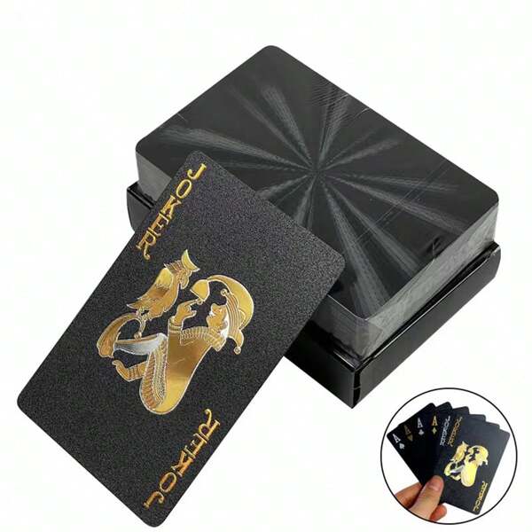 1 Packung Diamanten wasserdichte Spielkarten - Hochauflösende Poker Deck, Erwachsenen Partyspiele geeignet für Halloween/Weihnachten/Thanksgiving