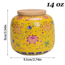 1 Piece Enamel Ceramic Tea Canister Coffee Can Candy Storage Jar Portable Sealed Teapot Purple Clay Travel Tea Box Back To School