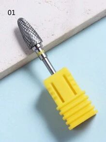 1pc Tungsten Steel Nail Drill Bit For Grinding Removing Gel Polish, Acrylics And Cuticle Accessories Pedicure Burr Tools